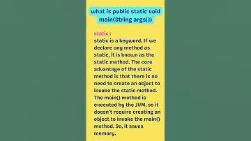 What Is Public Static Void Main In Java 