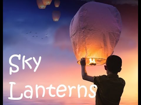 How to Make A Sky Lanterns (ఆకాశ లాంతర్లను) | sky parachute | Hot Air Balloon Pollution free
