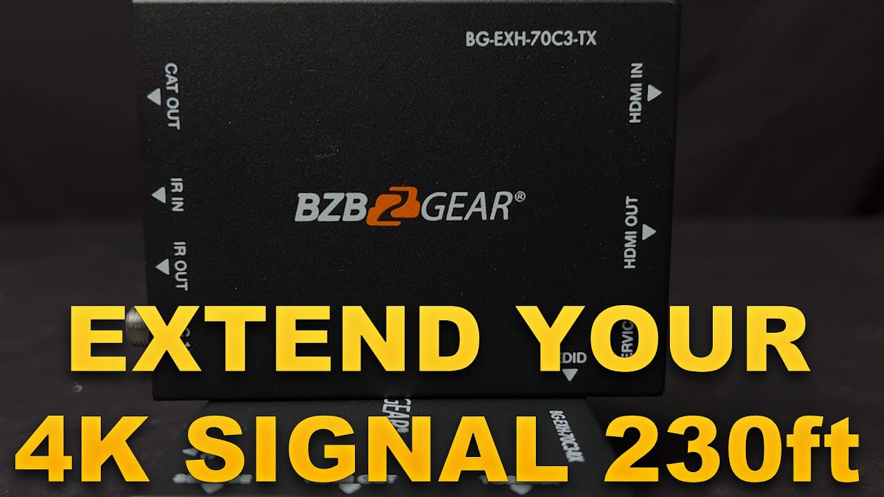 Extend your 4k HDMI Signal 230ft With HDR and 2 Way Audio De-embedding | BG-EXH-70C3