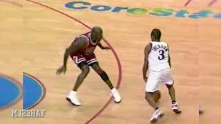 Allen Iverson Crosses All the Bulls' Players Except for MJ (1998.01.15)