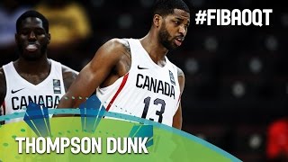 Ennis feeds Thompson for the two-handed jam