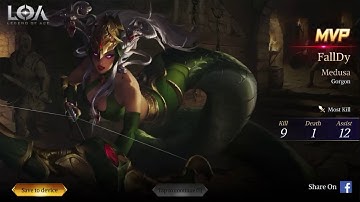 Medusa - Legend of Ace | Full Gameplay Ranked Match | (iOS/Android) #LOA