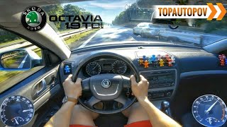 Skoda Octavia mk2 1.9TDI (77kW) |43| 4K TEST DRIVE POV - ACCELERATION, BRAKES & ENGINE🔸TopAutoPOV