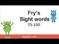 learn sight words | sight words ( 75-100 ) | learn to read