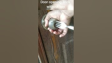 How to open Door Lock Without Key Easy #shorts #youtubeshorts #trending #short