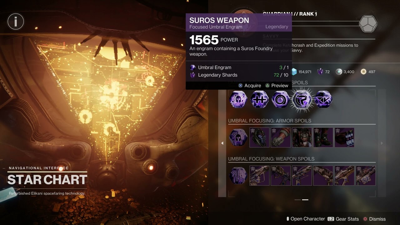 Destiny 2 Season of Plunder Umbral Focusing Weapons and Armor Rewards List