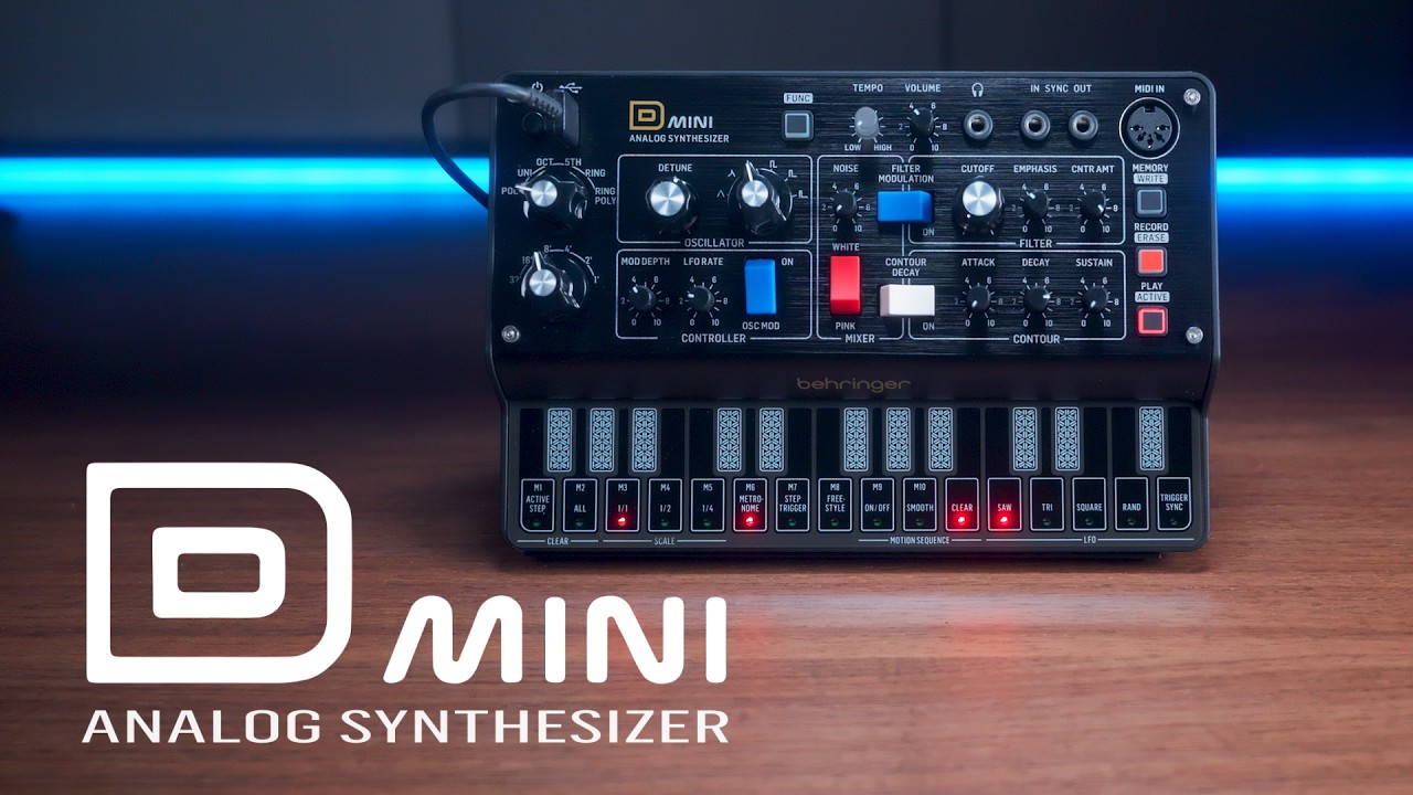 Behringer D Mini Portable Analog Synthesizer | Sweetwater