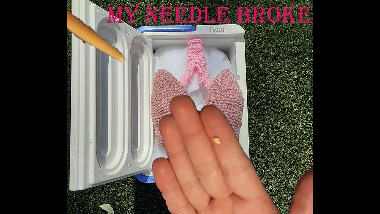 My needle broke! Crochet with me: lungs