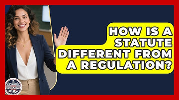 How Is a Statute Different From a Regulation? - Inside the Legislative Branch