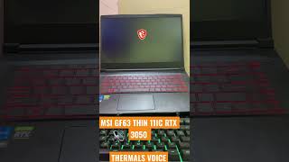 msi gf63 thin 11uc rtx 3050 thermals