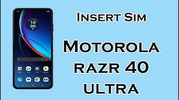 Insert SIM Card | Motorola Razr 40 Ultra | Android 13