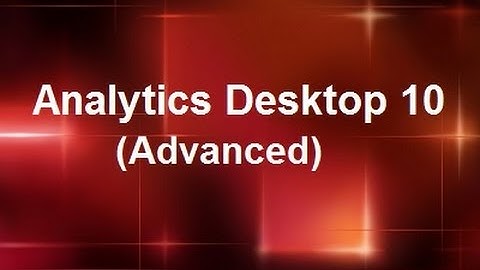 MicroStrategy - Visual Analytics (Advanced) - Online Training Video by MicroRooster