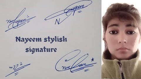 Nayeem name signature#stylish sign#name signature with arooj