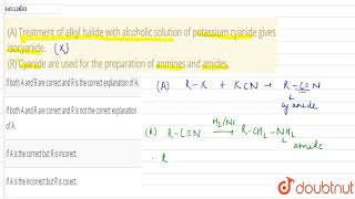 A Treatment Of Alkyl Halide With Alcoholic Solution Of Potium Cyanide