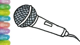 Drawing | Microphone | Coloring | Рисуем Микрофон 🎤