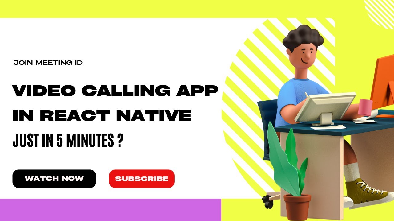 Join Meeting Id In App React Native | Video Calling App Just In 5 Minutes | React Native