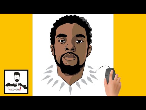 Tribute "Black Panther" !! Chadwick Boseman Drawing !! Rest In Power !! CLICK and DRAW !!