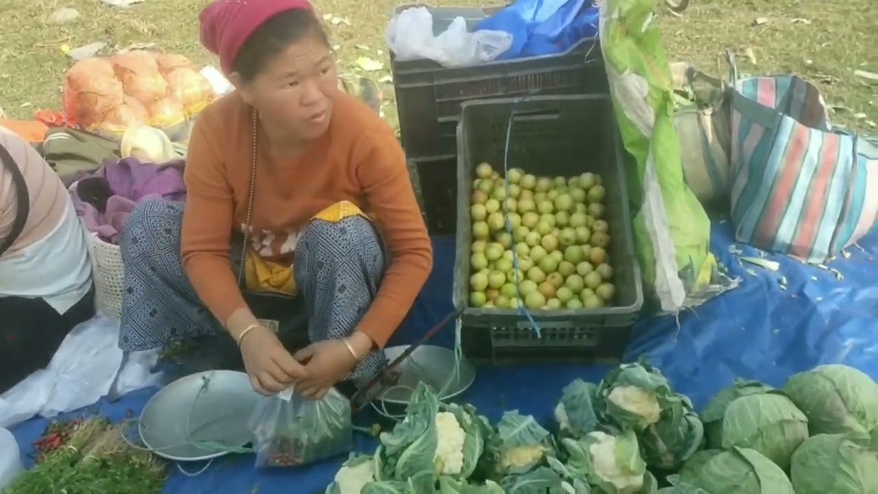 Welcome to kharsang Saturday bazar ( Arunachal Pradesh )