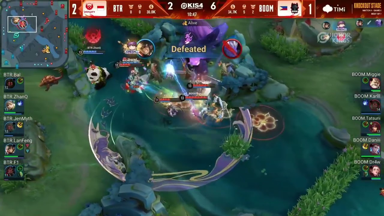 BOOM vs BTR Game 4 | Honor of Kings Invitational Season 4 | Knockout Stage Day 2