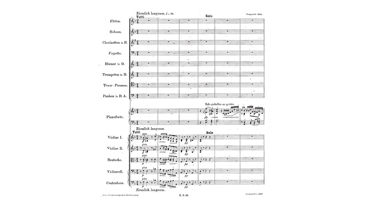 Schumann: Concerto Allegro with Introduction  Op. 134 (Perahia)