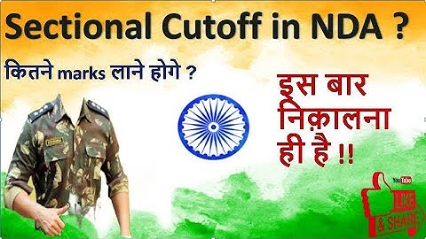 Sectional Cutoff in NDA ??/ How much marks you need to score