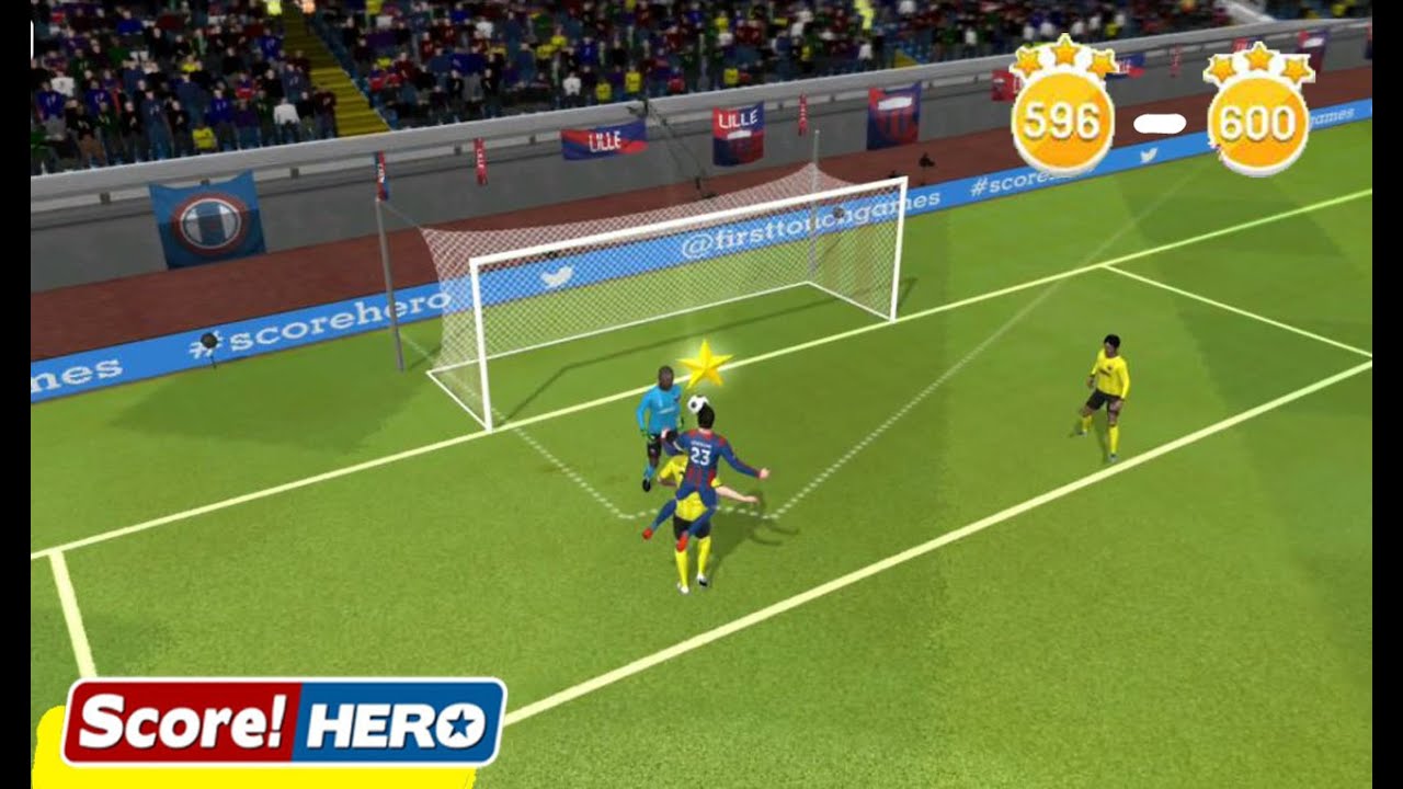 Score! Hero - Level 596 - 600 - Complete 3 Stars Walkthrough