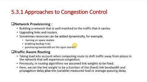 NetworkLayer 12 Congestion Control