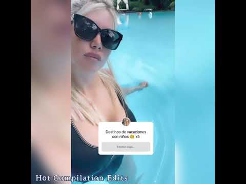 Wanda Icardi Havuzda Göğüslerini Sergiliyor | 19.06.2021 | Instagram