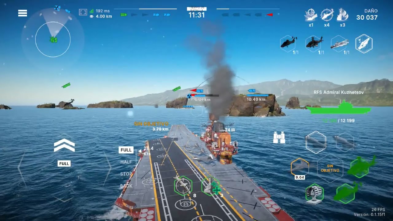 WARSHIPS MOBILE 2 ARMADA, RFS Admiral Kuznetsov puntos de evento, event points