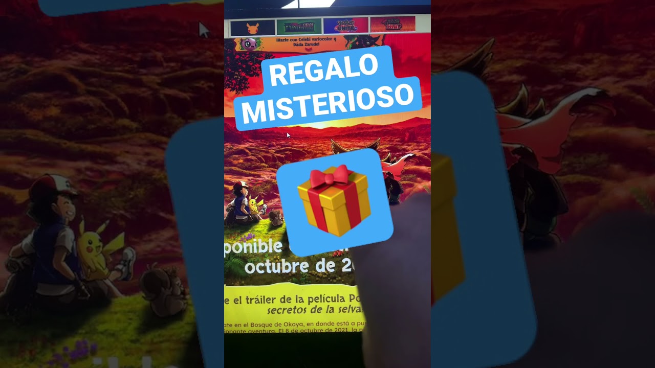 CÓDIGO DE REGALO MISTERIOSO ZARUDE DADA Y CELEBI SHINY EVENTO JUNGLA ASÍ SE CONSIGUE