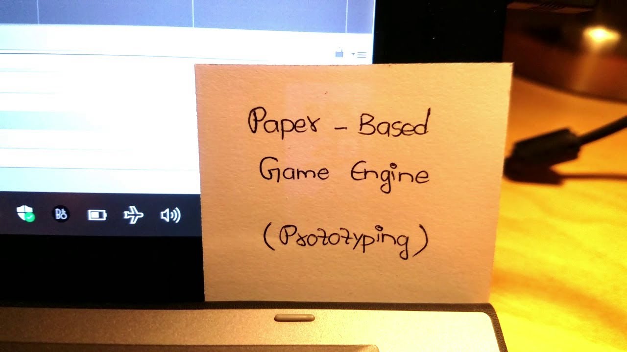 Paper Based Game Engine ( Simple Prototyping ) - YouTube