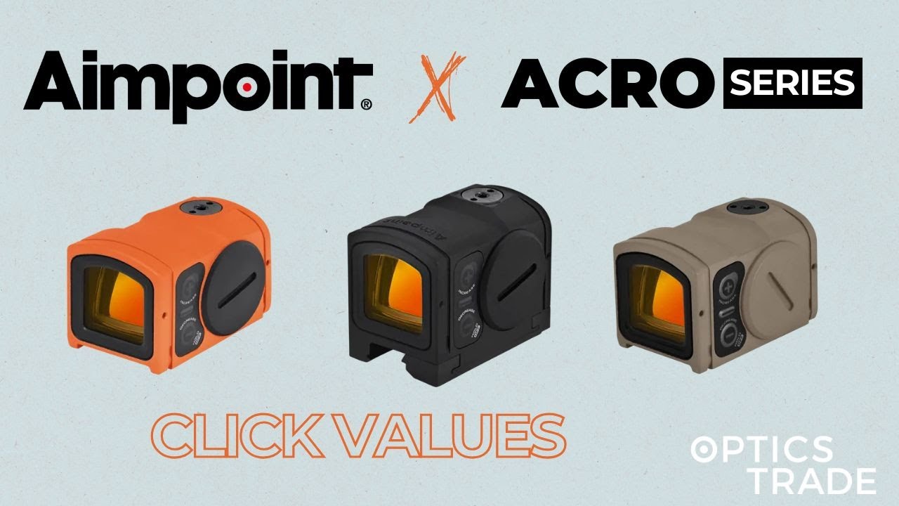 Click Values and Zeroing in Aimpoint Acro Red Dot Sights | Optics Trade ...
