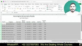 Exp22_Excel_Ch01_ML2_Sales | Excel Chapter 1 Mid-Level 2 - Real Estate Sales | #ch01_ml2_sales