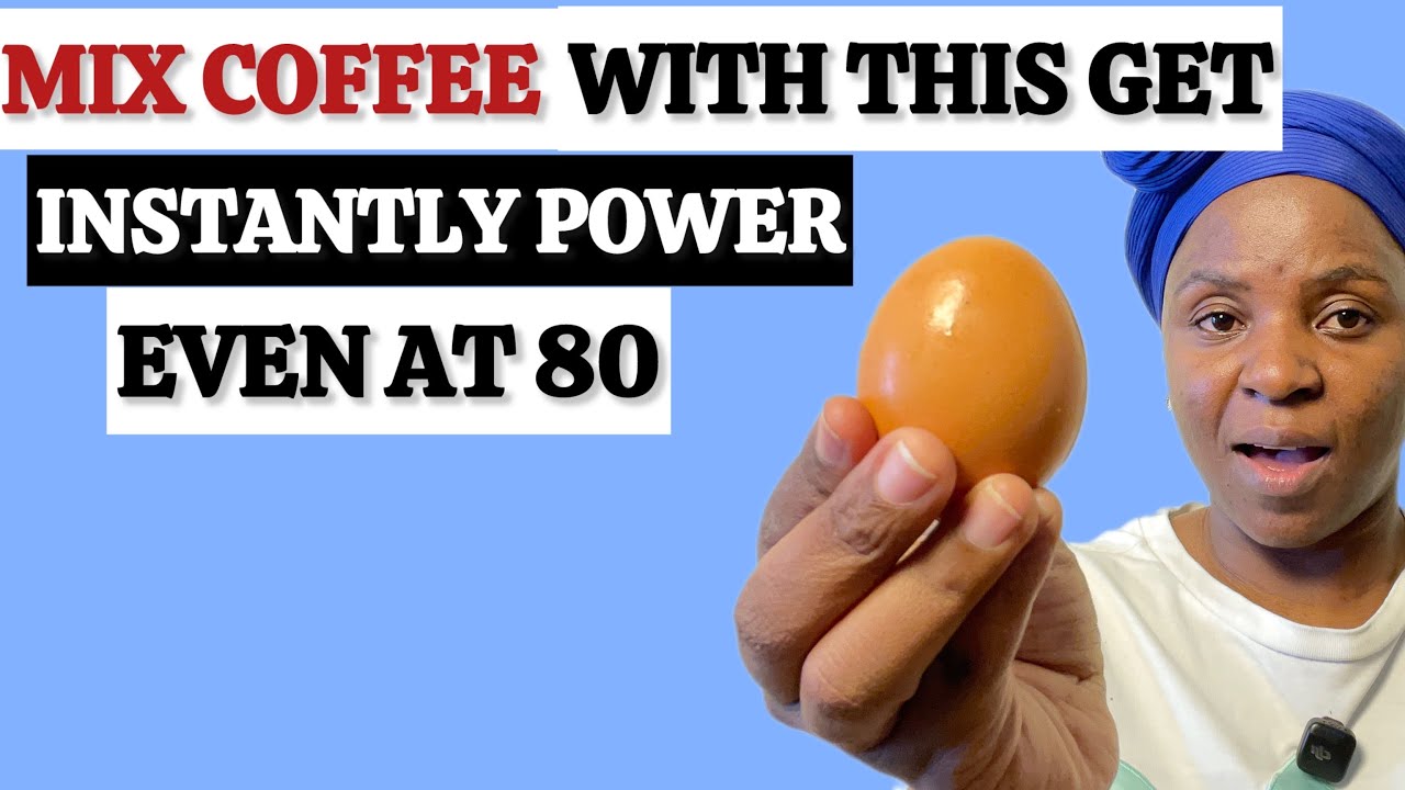 Men Over 40 ; Never Use  Coffee Alone! Use This Part of the Egg To Support  Blood Flow 