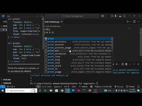 Floor Division and Modulus in Python