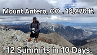 Mount Antero, CO. Day 7 summit @sleepinbearadventures#mountaineering #hiking #coloradomountains