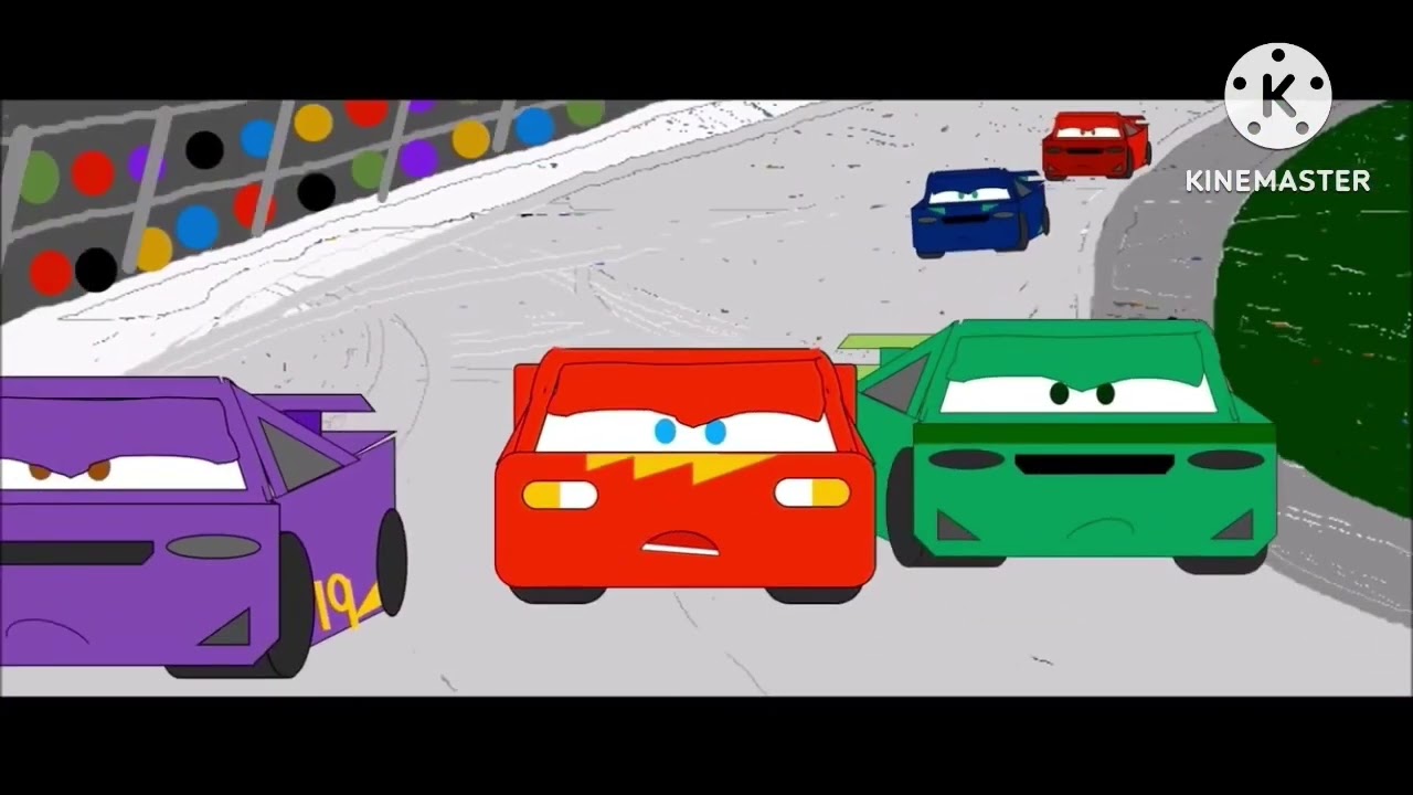 McQueen Crash Remake (Animation With Early Audio) Reversed