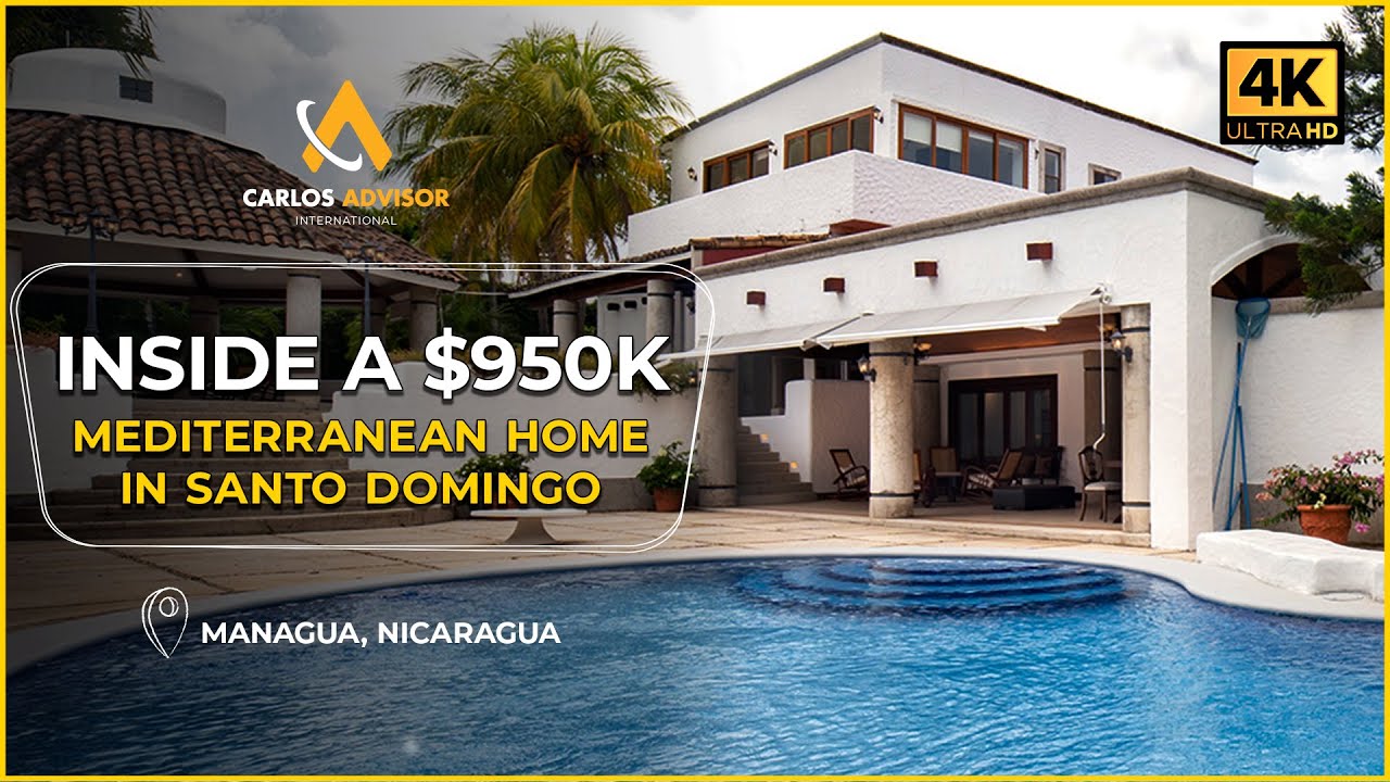 Mediterranean Luxury Home for Sale in Santo Domingo, Managua | U$950,000