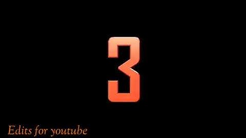 Countdown intro for videos
