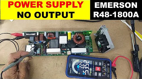 {1011} EMERSON R481800A Power Supply, No output voltage