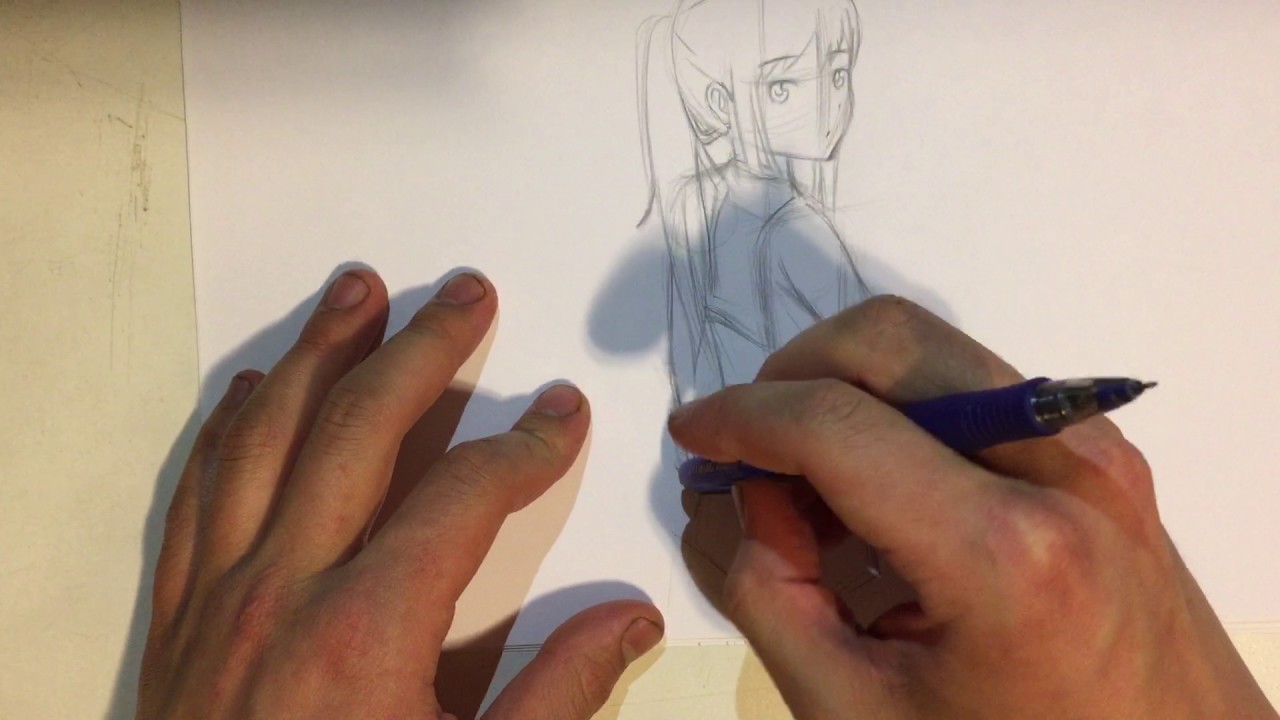 How To Draw Someone Looking Over Their Shoulder