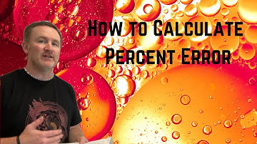 How to calculate Percent Error Calculations