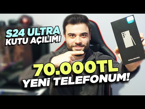 YENİ TELEFONUMU ALDIM ! GALAXY S24 ULTRA KUTU AÇILIMI