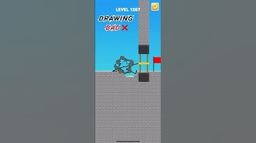 Draw bridge puzzle game level 1367 #gaming #drawing #Shorts