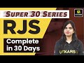 Rjs complete syllabus in 30 days  super 30 series  utkarsh law classes