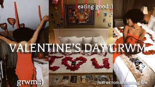 valentines day grwm + vlog 💌 | my bf surprised me!!