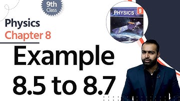 Physics Class 9 Chapter 8 - Class 9 Physics Chapter 8 - 9th Physics Ch 8 Example 8.5 to 8.7