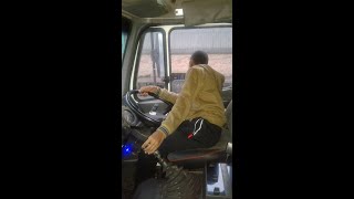 15 Year old Driving Code 14 EC. DINHLEX Driving a Truck Pulling a ''12m''. 3 Axle Trailer.