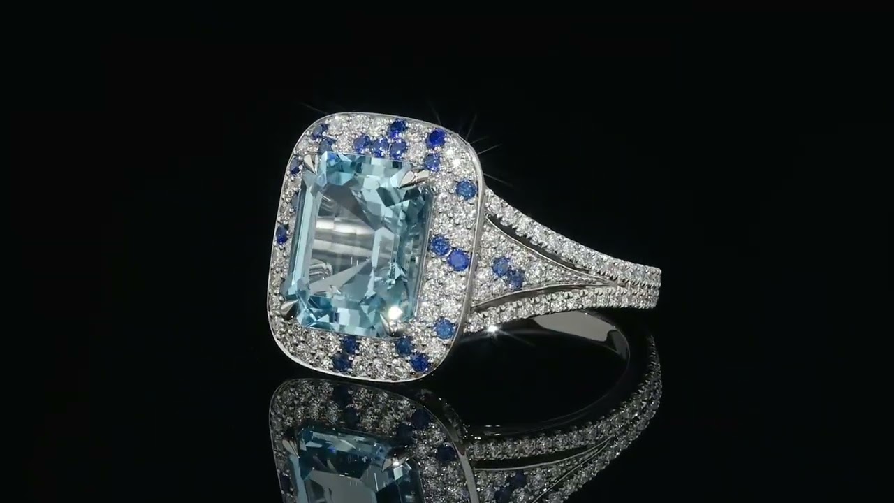 Aquamarine Rings & Gemstone Jewelry | Custom Platinum & 18K — Merkaba Jewelry Beverly Hills