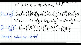 AS Level: Chapter 8.3: Binomial Expansion and Binomial Estimation